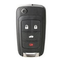 thumbnail image 6 of Fob Cover Car Key Shell Remote 4 Button Black Flip Folding Key Replacement Car Interior Accessories High Quality, 6 of 10