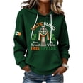thumbnail image 2 of St Patricks Day Graphic Hoodie for Women Casual Long Sleeve Hooded Sweatshirt Drawstring Comfortable Loose Pullover Top Festive Holiday Print Suitable, Size S-2XL, 2 of 5