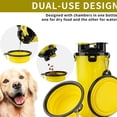 thumbnail image 3 of Las mascotas salen con una taza de agua y comida dobles, una botella de agua potable portátil y un tazón de comida plegable para perros., 3 of 5