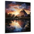 thumbnail image 2 of Designart "Mystical Pyramids of Egypt" Egypt Metal Wall Art Prints, 2 of 5