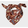 thumbnail image 3 of Bimba Red Cute Dog Pure Silk Printed Scarf Dupatta Head Neck Wrap Bandanas For Women 40 x 80 Inches, 3 of 6