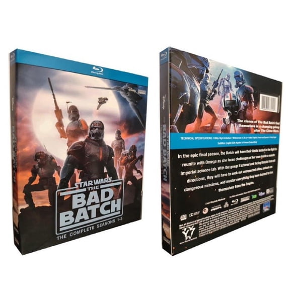 StarWars: The bad Batch, Complete Series, Season 1-3 on BR, 6-Disc