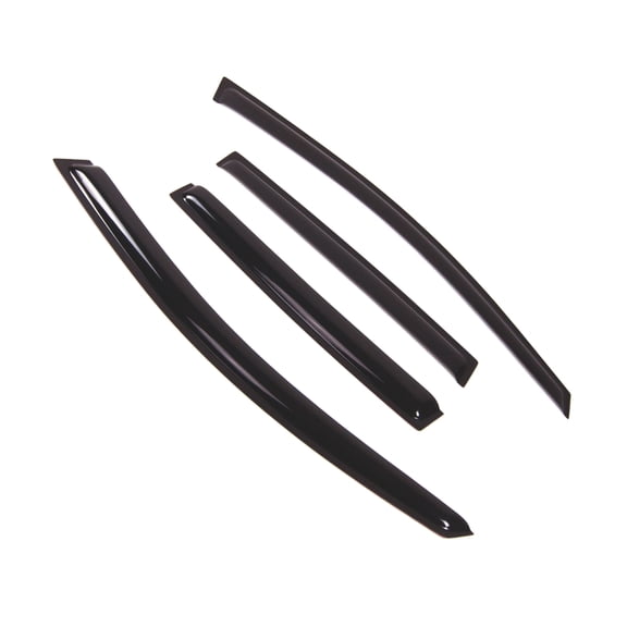 Tuningpros WD2-504 Outside Mount Window Visor Deflector Rain Guard Dark Smoke 4 Pcs Set For 2006-2008 VW Golf Rabbit GTI R32