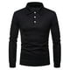 thumbnail image 1 of pstuiky Camisas de invierno de manga larga para hombre, Camisa de manga larga con botones y cuello alto para hombre, color liso tops de invierno para hombre m, 1 of 8