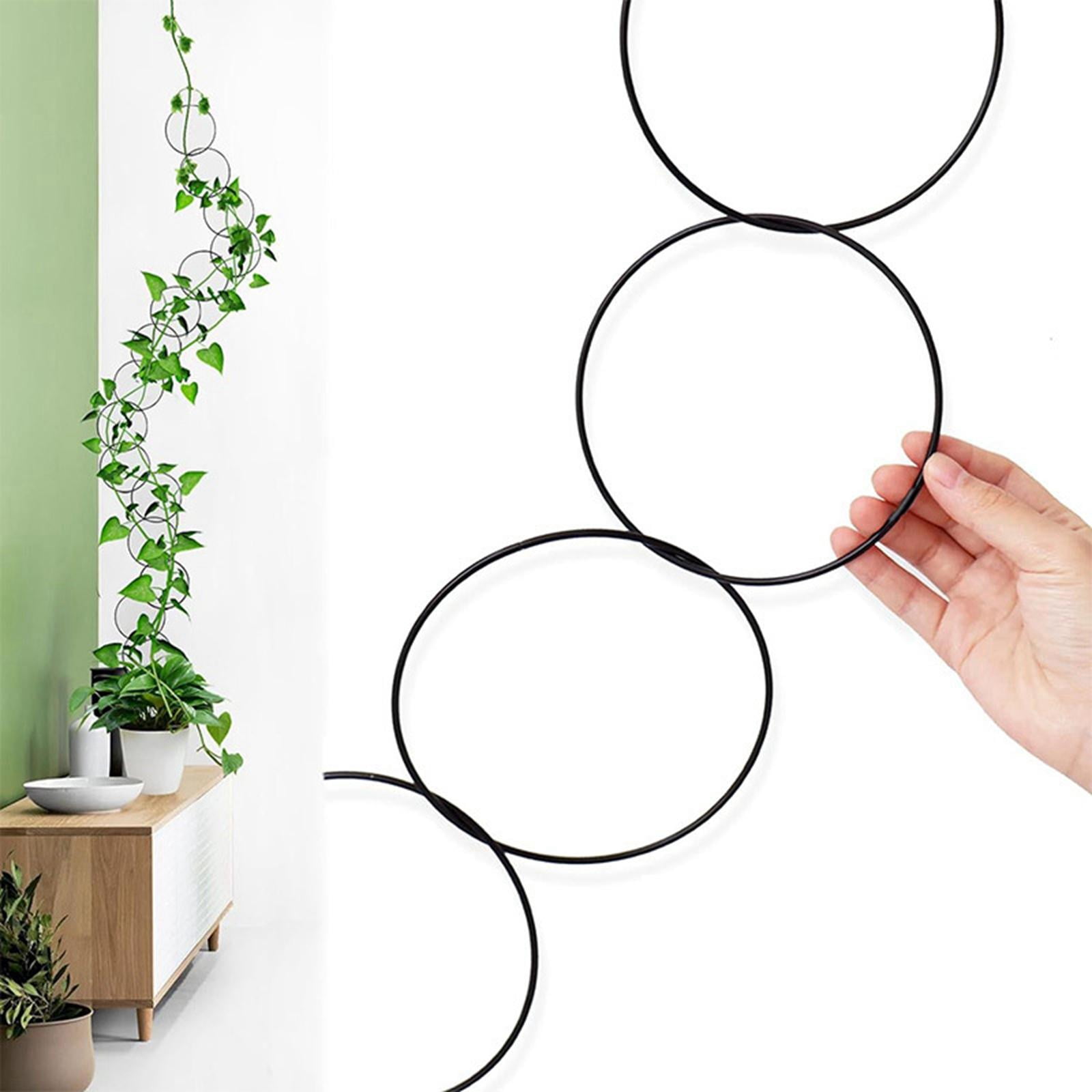 Colaxi 18 Pieces Indoor Plant Trellis for Climbing Plants,Round Circle Trellis,Ivy Flower Plant Support,Outdoor Potted Plant Support