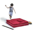 thumbnail image 2 of Jaxx Zipline Modular Kids Loveseat & Ottomans, Cherry, 2 of 8