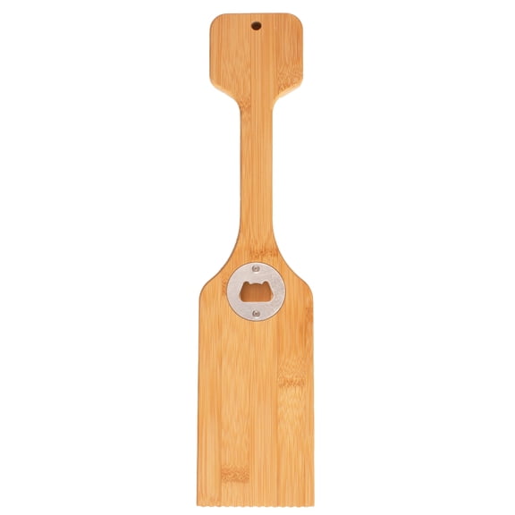 Totally Bamboo Grill Scraper with Bottle Opener – Bristle-Free Bamboo Wooden BBQ Scraper Tool for Outdoor Grill Cleaning – Safe for All Grates, Charcoal and Gas BBQs