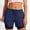 Navy, variant on LINGLANG Women's Running Shorts with Built-in Liner, Anti-Chafing Athletic Workout Shorts, High Waist Yoga Gym Shorts for Outdoor Sports Training