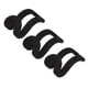 thumbnail image 5 of Gancho Para Ropa, Conector Para Percha De Ropa Negro, Terciopelo Que Se Reúne Para Salón De Belleza, 5 of 7