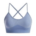 thumbnail image 1 of Curenmufel Womens Sports Bras Racerback High Impact Sports Bras for Women,Racerback Running Bra Workout Crop Tank Tops Longline Sports Bra Push up (Blue,M), 1 of 3