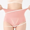 thumbnail image 4 of GEWSEY Women Shapewear Tummy Control Underwear,High Waisted Body Shaper Panties,Seamless Brief Girdle Panty for Women (Pink, M), 4 of 6