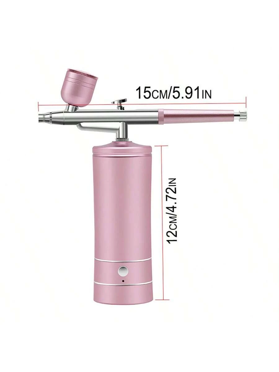 Professional Cordless Airbrush Kit USB Rechargeable Portable Lightweight For Painting Makeup Haircuts Nail Art More With Cleaning Brushes Tools