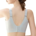 thumbnail image 3 of New summer arrivals SMihono Womens Push Up Bras with Large Bust No Underwire Daisy Bras Comfortable Seamless Underwear Smooth Strap Bralette Gray M, 3 of 8