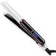 thumbnail image 1 of Vogacara Plancha de pelo automática de cerámica 2 en 1 de 110v-220v, plancha de pelo multifuncional alargada de calentamiento rápido para cabello seco Cuidado del cabello white US Plug Vogacara CE001013-01B, 1 of 8