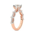 thumbnail image 3 of IGI Certified 5 Carat Cushion Shape Lab Grown Diamond Engagement Ring | 14K Rose Gold | Ciara Petite Station Style Diamond Ring | FG-VS1-VS2 Quality Friendly Diamonds, 3 of 4