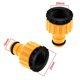 thumbnail image 1 of Adaptador de grifo roscado, conector de grifo de manguera de grado exterior de plástico 2 en 1, 3/4 pulgada y 1/2 pulgada, 6 piezas LingWen 8390612399596, 1 of 1
