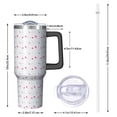 thumbnail image 3 of Modern 40oz Tumbler– Stainless Steel Insulated Tumbler with Handle and Straw, Large Capacity Travel Cup for Hot & Cold Drinks, 3 of 6