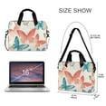 thumbnail image 3 of FORMRS 16" Laptop Bag Carrying Sleeve Case with Handle Travel Shoulder Briefcase, Watercolor Butterflies, 3 of 8