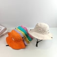thumbnail image 6 of Yoyauz Baby Sun Cap Toddler Beach Swim Cap UPF 50+ Summer Bucket Cap Kids Baby Wide Brim Adjustable Sun Hat for Baby Boys Girls, 6 of 7