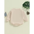 thumbnail image 5 of Elippeo Baby Girls Boys Autumn Romper Long Sleeve Crewneck Tractor Embroidery Casual Playsuit 3 6 12 18 Months, 5 of 9