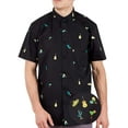 thumbnail image 3 of Visive Mens Big And Tall Short Sleeve Button Shirt, Printed Fiesta Shirts, 3 of 5