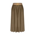 thumbnail image 2 of Jupes à Taille Élastique pour Femmes Jupe Décontractée Évasée Longueur Cheville en Polyester Longueur Régulière 1 Pce, 2 of 8