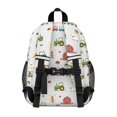 thumbnail image 3 of Tractor and Sheep Gray Pattern Backpack for School, Cute School Bag with Adjustable Shoulder Straps and Padded Back, 15"x11.42"x5.5", 3 of 5