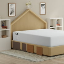 Color Sense 100% Cotton Percale Cool & Crisp 2-Piece Fitted Bedsheet Set Full White