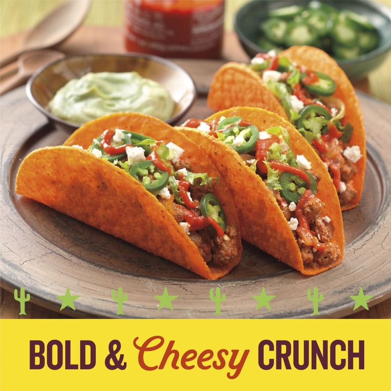 Old El Paso Stand 'N Stuff Bold Nacho Cheese Taco Shells, Crunchy