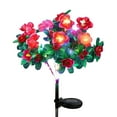 thumbnail image 2 of Solar Garden Lights,Outdoor Azalea Flowers Lights with 56 Colorful LED Powered Pathway Lights for Yard,Lawn,Patio,Garden Decor (Red), 2 of 9