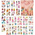 thumbnail image 2 of Wrapables Waterproof Temporary Tattoos for Children, 20 Sheets, Lovely Princesses, 2 of 5