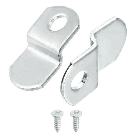 Uxcell Canvas Clips Picture Framing Mirror Clips Z Shape Canvas Painting Mounting Clips with Mounting Hole with Screws 1/8 Offset 35