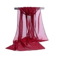 thumbnail image 1 of Lefu Women Chiffon Plain Sheer Wrap Stole Neck Scarves Hijab Sarong Shawl Head Scarf, 1 of 9
