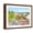 Brown Frame, variant on Art.com The Famous Summer Park Guell Over Bright Blue Sky In Barcelona, Spain Art Print by Vladitto, White Frame Wall Art, 21" x 17"