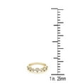 thumbnail image 4 of AoneJewelry 0.30 Carat Diamond Milgrained Wedding Band In 10K Solid Rose, White & Yellow Gold, 4 of 5