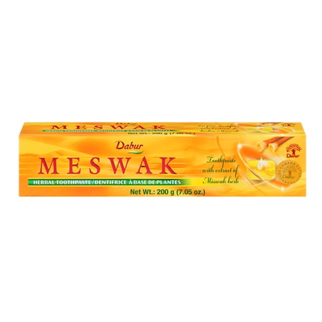 Pasta dental Dabur Meswak sin flúor 200 g para dientes sensibles