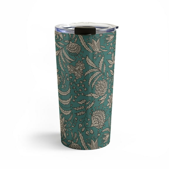 Society6 Holli Zollinger Kamai Teal 20 oz Stainless Steel Travel Mug