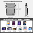 thumbnail image 2 of Funda para tablet MoKo de 9 a 11 pulgadas para iPad Air M3, color gris claro, 2 of 7