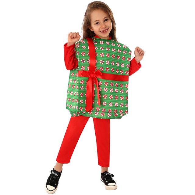 Cajas de regalo de Navidad para niños pequeños, disfraz de cosplay, unisex, caja de regalo divertida, conjuntos, regalo de Navidad, caja de regalo, disfrazarse