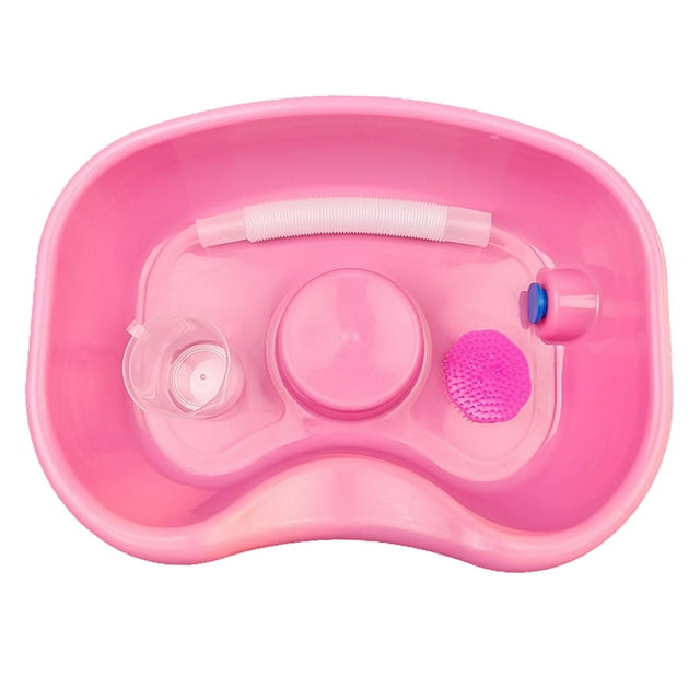 Recipiente para lavar el cabello jinwen lavabo junto a la cama rosa