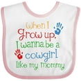 thumbnail image 3 of Inktastic Cowgirl Like Mommy Girls Baby Bib, 3 of 4