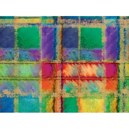 Pack of 1, Power Plaid Gift Wrap 24" x 417' Gift Wrap Half Ream Roll for Holiday, Party, Kids' Birthday, Wedding & Special Occasion Packaging