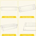 thumbnail image 2 of Norcho 25 PCS Clear Plastic Drawer Organizer Set, Desk Dividers Trays, Storage Bins for Makeup Jewelry Gadgets, Bedroom Bathroom Office, 2 of 6