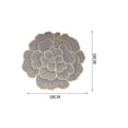 thumbnail image 3 of ROSOZ Creative Floral PVC Gold Foil Place Mats Non Slip Table Mats Decorative for Home Hotel Restaurant Dining, 3 of 4
