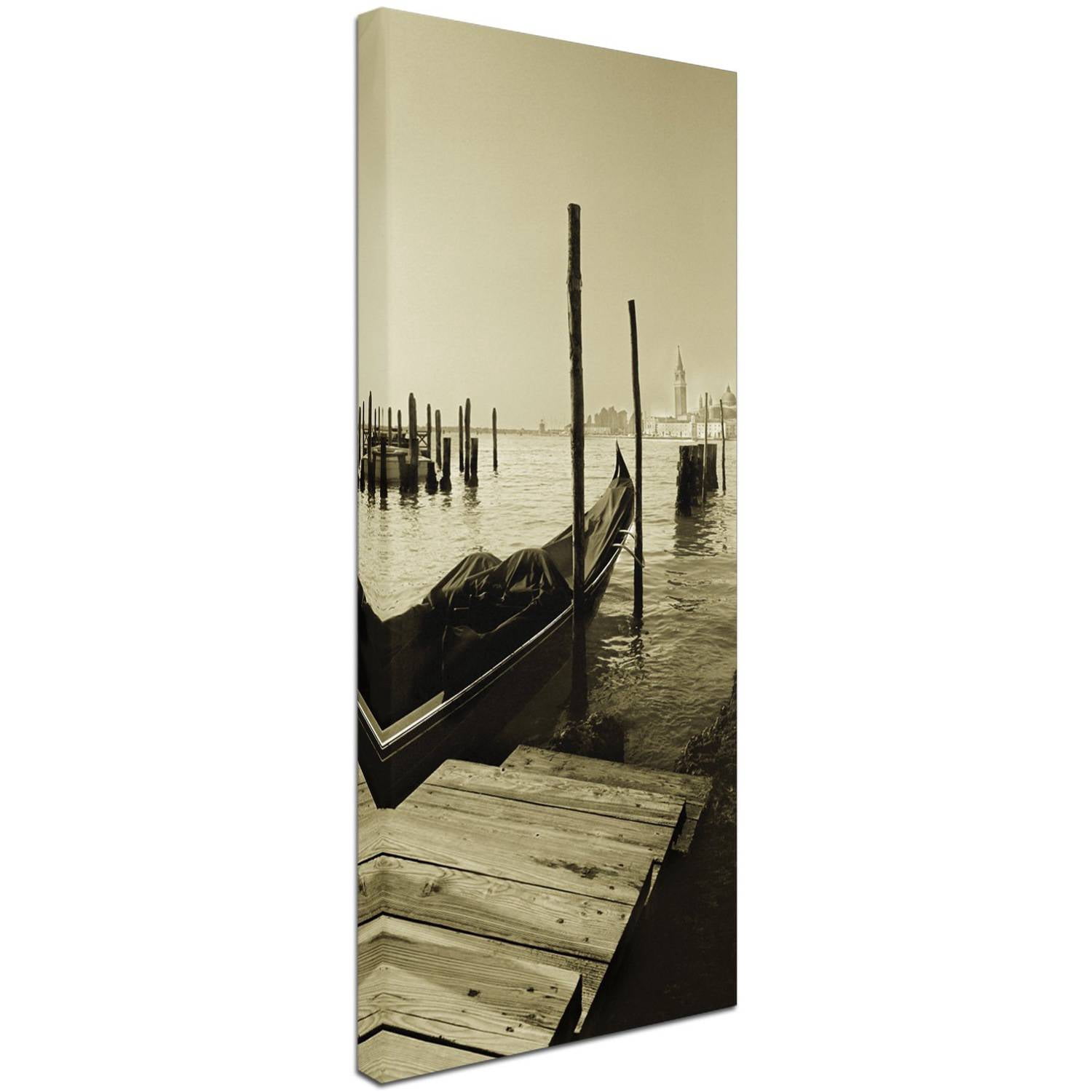 Trademark Fine Art "Gondola and San Marco Antique" Canvas Art by Moises Levy