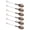 red bronze, variant on Set Of 6 Decorative Dessert Spoons Acrylic Crystal Handle Zincs Alloy Kitchen Mixing Tool for Cocktails Coffee Stirring