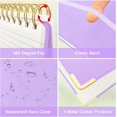 thumbnail image 2 of xianlin-Top Spiral Notebook, A5 Hardcover Top Bound Steno Pads, 240 Pages 100gsm College Ruled Left Handed Notebook Journal for Work, School, Meeting Writing - Purple, 5.9" x 8.5", 2 of 4
