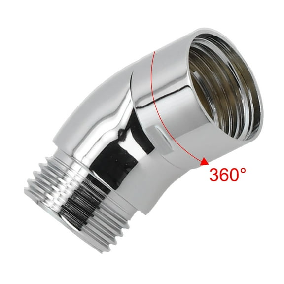 G1/2 Hand Shower Top Spray Elbow Chrome Angle Female Thread and Male Thread 135°