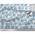 thumbnail image 3 of Soimoi Velvet Fabric Scorpion Grasses Floral Fabric Prints By Yard 58 Inch Wide, 3 of 3