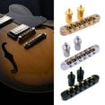 thumbnail image 2 of Yokua Guitar Zinc Alloy 6 String Tune O-Matic Style Guitar Bridge Zinc Alloy Saddle, 2 of 12